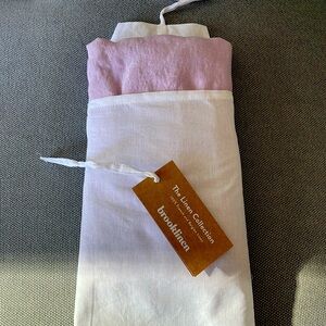 Brand New Brooklinen linen pillowcases (standard size) in lavender frost color